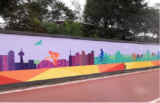  洛川墙体彩绘-围墙