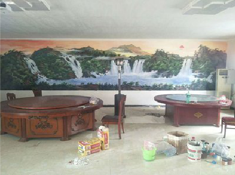  洛川墙绘-写实风景