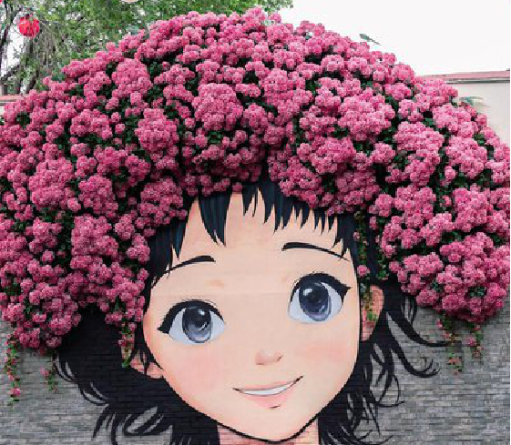  洛川墙体彩绘-网红墙打卡