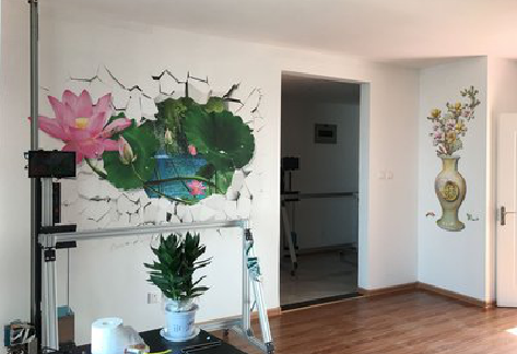  洛川墙体彩绘相比墙纸的优势。