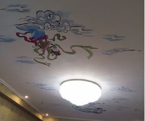 洛川如何快速绘制天花板上的手绘墙？