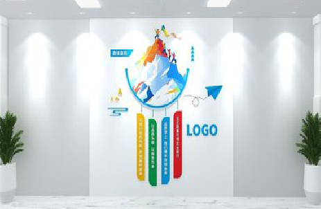  洛川公司企业形象墙的工艺材料有哪些？