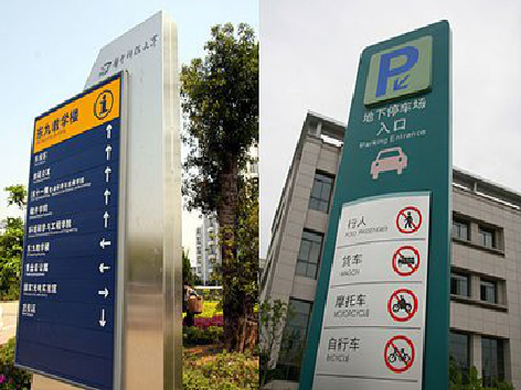  洛川导向标识的设计作用。